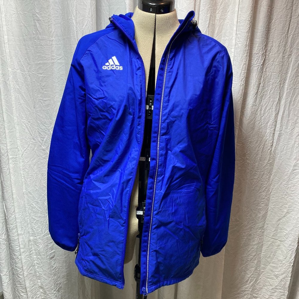 Electric Blue Adidas Jacket - Size Medium